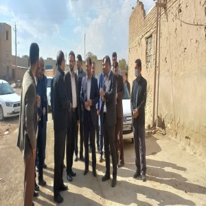 بازدید فرماندار بهار و مدیر کل نساجی و رئیس اداره صمت استان از روستای دستجرد