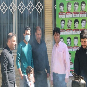 گزارش تصویری از مراسم عزاداری جاماندگان پیاده روی اربعین در شهر بهار