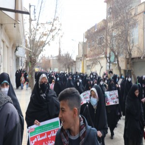 گزارش تصویری از راهپیمایی ۲۲ بهمن در شهر بهار