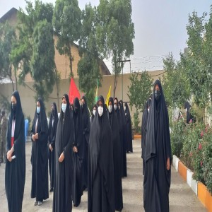 صبحگاه مشترک سپاه پاسداران و نیروی انتظامی در محوطه سپاه بهار به مناسبت گرامیداشت سالروز سوم خرداد