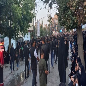 برگزاری مراسم عصر روز سوم شهادت امام حسین(ع) در بهار
