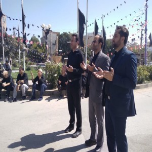 اجتماع عزاداران نبوی در میدان امام خمینی ره شهر بهار