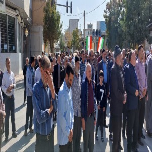 ندای مرگ بر آمریکا و مرگ بر اسرائیل در لالجین طنین انداز شد