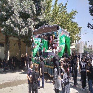 گزارش تصویری از برگزاری مراسم عزاداری روز عاشورا در بهار