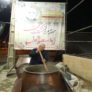 حلیم پزان نرسیده به فلکه مریانج به مناسبت ۲۸ صفر