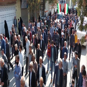 ندای مرگ بر آمریکا و مرگ بر اسرائیل در لالجین طنین انداز شد