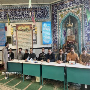 گزارش تصویری از حضور حجت السلام محققی، دکتر میرزایی بخشدار و شهردار لالجین در مصلی این شهر در ساعات اولیه رای دهی
