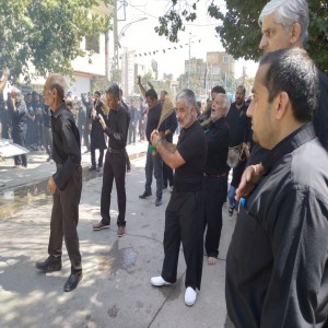 گزارش تصویری از برگزاری مراسم عزاداری روز عاشورا در بهار