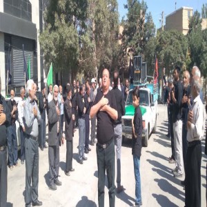 اجتماع عزاداران نبوی در میدان امام خمینی ره شهر بهار