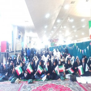 حضور مردم بهاری در راهپیمایی سیزده آبان