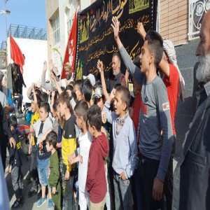 ورود کاروان عراقی حرم امام رضا به حسام آباد و استقبال اهالی روستا از این کاروان