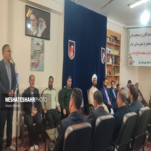 گزارش تصویری از دیدار رزمندگان و بسیجیان با امام جمعه شهرستان بهار به مناسبت گرامیداشت هفته دفاع مقدس