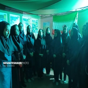 آئین افتتاحیه نمایشگاه مدرسه انقلاب دبیرستان دخترانه محبی شهر بهار