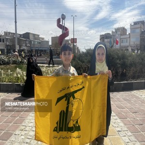 گزارش تصویری از برگزاری راهپیمایی روز جهانی قدس در  با حضور پر شور مردم همیشه در صحنه لالجین