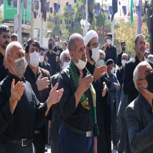 گزارش تصویری از مراسم عزاداری جاماندگان پیاده روی اربعین در شهر بهار
