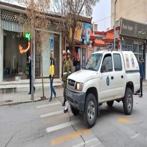 گزارش تصویری از استقبال پیکر مطهر شهدای گمنام در شهرستان بهار
