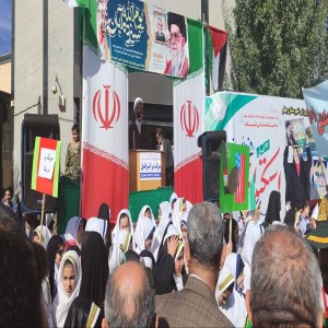 گزارش تصویری از راهپیمایی ۱۳ آبان شهر بهار