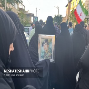 گزارش تصویری از تشییع پیکر مطهر سه شهید حادثه تروریستی در شهر لالجین