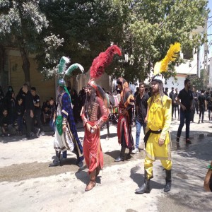 گزارش تصویری از برگزاری مراسم عزاداری روز عاشورا در بهار