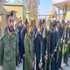 آئین غباررویی گلزار شهدا به مناسبت هفته بسیج