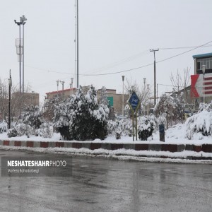 گزارش تصویری از حال و هوای برفی شهر بهار