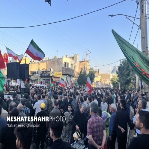 گزارش تصویری از تشییع پیکر مطهر سه شهید حادثه تروریستی در شهر لالجین