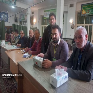 همزمان در اولین ساعات رای گیری: شروع اخذ رای گیری در شعبه مسجد النبی(ص) شهر بهار