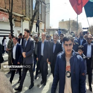 گزارش تصویری از برگزاری راهپیمایی روز جهانی قدس در شهر بهار