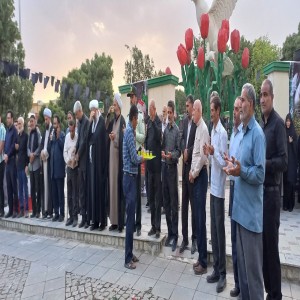 گزارش تصویری از اهتراز پرچم امام حسین به مناسبت فرارسیدن ماه محرم در میدان شهدا (شهرداری)