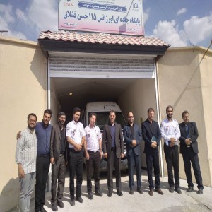 تجلیل فرماندار بهار از امدادگران پایگاه جاده ای اورژانس ۱۱۵ روستای حسن قشلاق