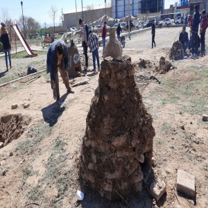 گزارش تصویری از برگزاری جشنواره کوره سیب زمینی در روستای حسام آباد شهرستان بهار