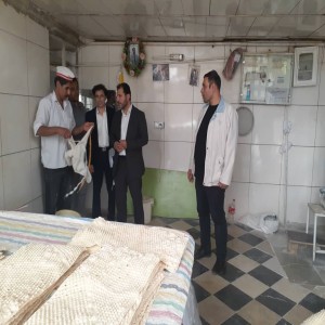 بازدید فرماندار شهرستان بهار از واحدهای نانوایی در سطح شهر به اتفاق نماینده جهاد کشاورزی و رییس اتحادیه آرد و نان