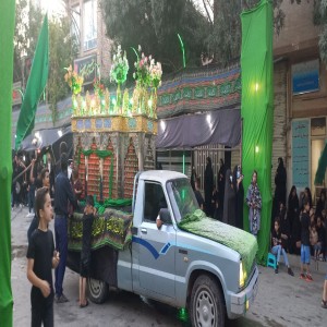 برگزاری مراسم عصر روز سوم شهادت امام حسین(ع) در بهار