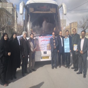 گزارش تصویری از اعزام ۴۴ نفر از زائر اولی های بهزیستی شهرستان بهار به مشهد مقدس