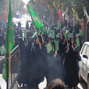 گزارش تصویری از راهپیمایی عزاداران در روز شهادت امام رضا (ع) در شهر بهار