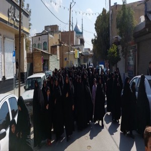 ندای مرگ بر آمریکا و مرگ بر اسرائیل در لالجین طنین انداز شد