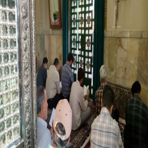 گزارش تصویری از برگزاری دعای عرفه در حرم آیت الله بهاری و گلزار شهدای شهر بهار