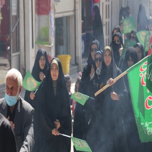 گزارش تصویری از راهپیمایی عزاداران در روز شهادت امام رضا (ع) در شهر بهار