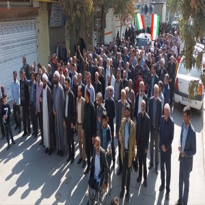 ندای مرگ بر آمریکا و مرگ بر اسرائیل در لالجین طنین انداز شد