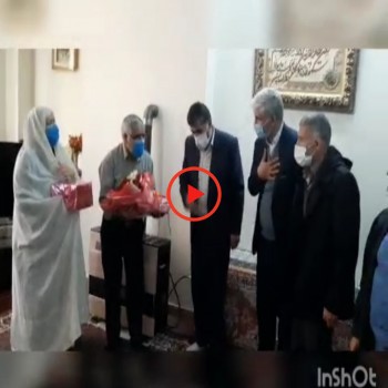 تجلیل از شهروند نمونه بهاری با حضور شهردار و اعضای شورای شهر